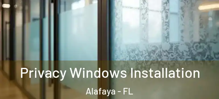  Privacy Windows Installation Alafaya - FL